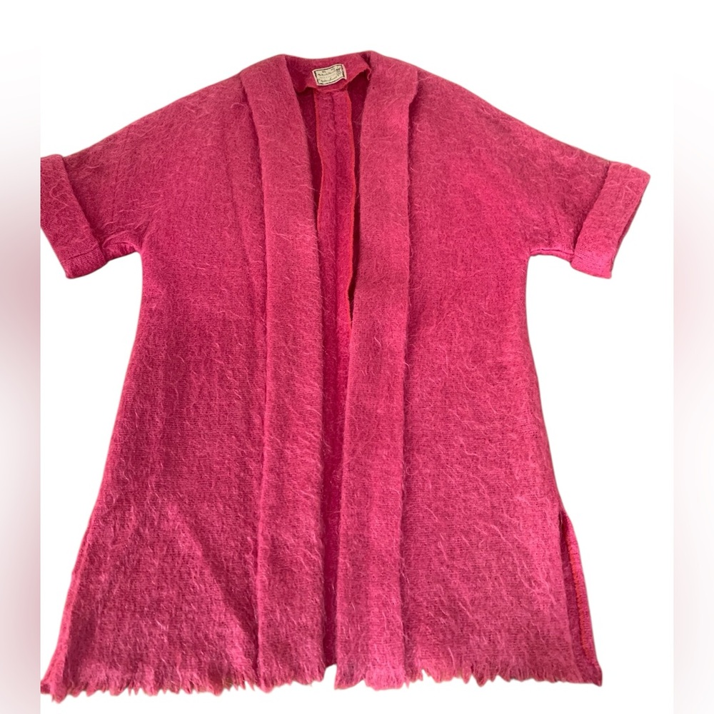 "Andrew Stewart" wool mohair coat/cardigan from the 1960s-70s